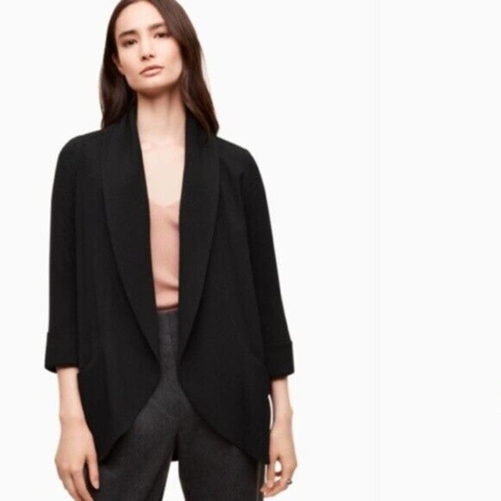 RARE wool with silk trim version
Aritzia Classic Black Blazer